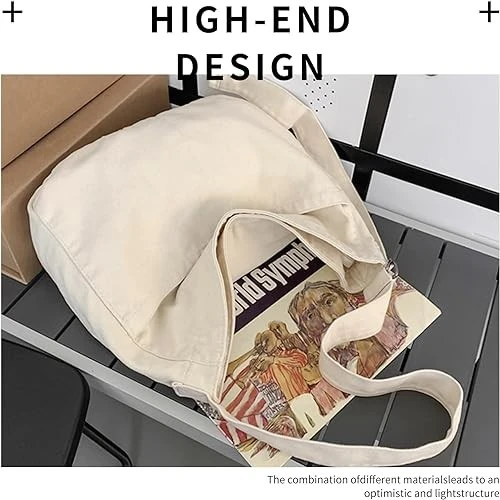 Canvas Hobo Crossbody Shoulder Tote Bag